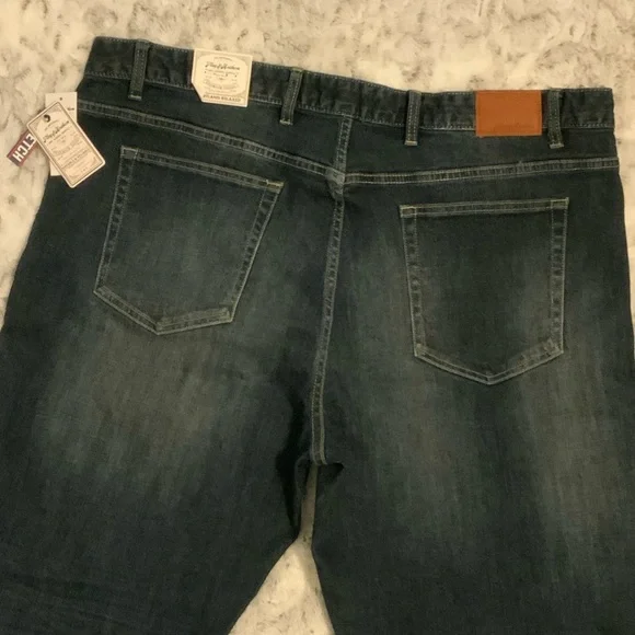 Flag & Anthem Men's Relaxed Fit Dark Blue Jeans - Picture 3 of 4